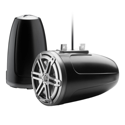 JL Audio M3 Series 7.7\" Enclosed Tower Coaxial System with Grey Metallic Sport Grille - M3-770ETXv3-Sb-S-Gm 010-03267-00