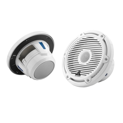 JL Audio M6 Series 6.5\" Marine Coaxial Speakers w/Gloss White Classic Grille - M6-650X-C-3Gw 010-03497-00