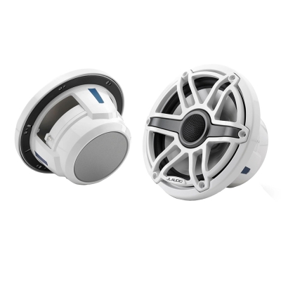 JL Audio M6 Series 7.7\" Marine Coaxial Speakers w/Gloss White Sport Grille - M6-770X-S-GwGw 010-03073-00