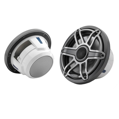 JL Audio M6 Series 7.7\" Marine Coaxial Speakers w/Titanium Sport Grille - M6-770X-S-GmTi 010-03075-00