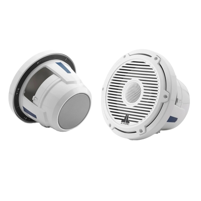 JL Audio M6 Series 8.8\" Marine Coaxial Speakers w/Gloss White Classic Grille - M6-880X-C-3Gw 010-03499-00