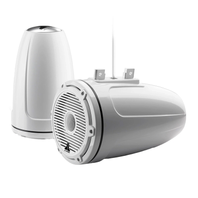 JL Audio M6 Series 7.7\" Enclosed Tower Coaxial System w/Gloss White Classic Grille - M6-770ETXv3-Gw-C-3Gw 010-03856-00