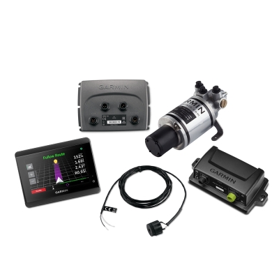 Piloto automático hidráulico Garmin Compact Reactor 40 con GHC 50, paquete de instrumentos con GHC 50