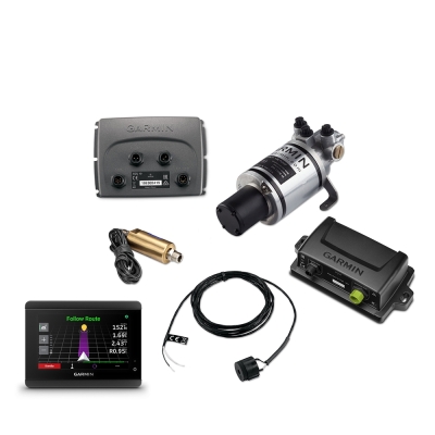 Piloto automático hidráulico Garmin Compact Reactor 40 con GHC 50 Shadow Drive, paquete de tecnología Shadow Drive con GHC 50 Sh