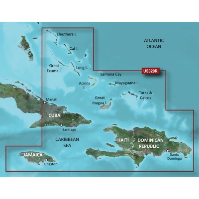 Garmin BlueChart&reg; g3 Vision&reg; HD - VUS029R - Southern Bahamas - microSD&trade;/SD&trade; 010-C0730-00