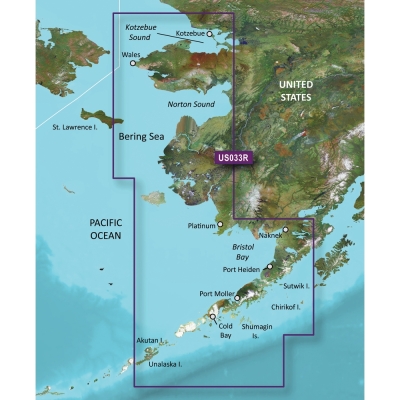 Garmin BlueChart&reg; g3 Vision&reg; HD - VUS033R - Bristol Bay - Kotzebue Snd. - microSD&trade;/SD&trade; 010-C0734-00