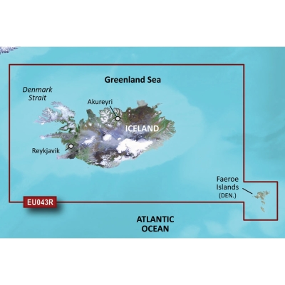Garmin BlueChart&reg; g3 Vision&reg; HD - VEU043R - Iceland &amp; Faeroe Islands - microSD&trade;/SD&trade; 010-C0780-00