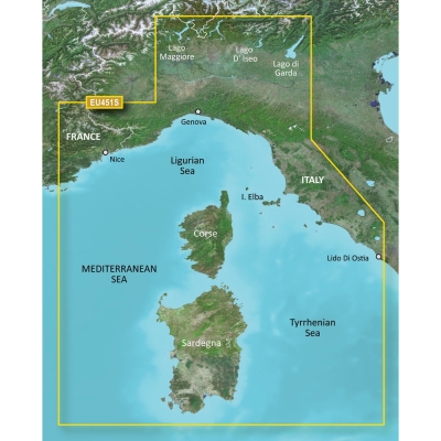 Garmin BlueChart&reg; g3 Vision&reg; HD - VEU451S - Legurian Sea, Corsica &amp; Sardinia - microSD&trade;/SD&trade; 010-C0795-00