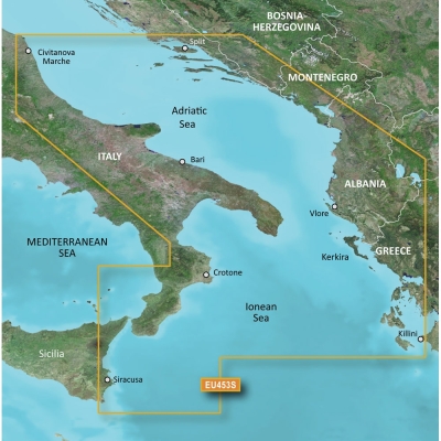 Garmin BlueChart&reg; g3 Vision&reg; HD - VEU453S - Adriatic Sea, South Coast - microSD&trade;/SD&trade; 010-C0797-00