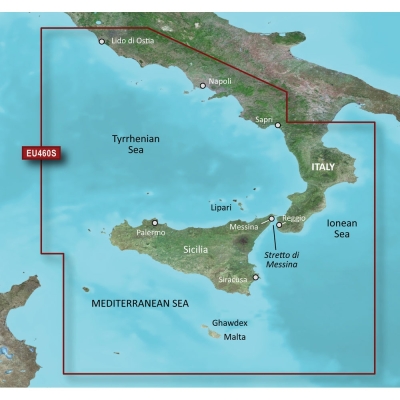 Garmin BlueChart&reg; g3 Vision&reg; HD - VEU460S - Sicily to Lido di Ostia - microSD&trade;/SD&trade; 010-C0804-00