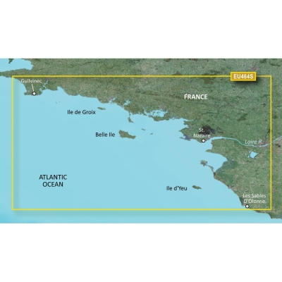 Garmin BlueChart&reg; g3 Vision&reg; HD - VEU464S - Penmarch to Les Sables d'Olonne - microSD&trade;/SD&trade; 010-C0808-00