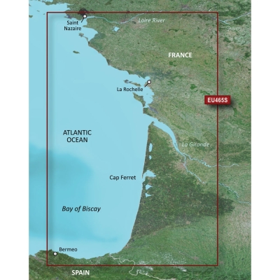 Garmin BlueChart&reg; g3 Vision&reg; HD - VEU465S - La Baule to San Sebastian - microSD&trade;/SD&trade; 010-C0809-00