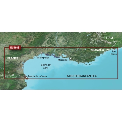 Garmin BlueChart&reg; g3 Vision&reg; HD - VEU466S - Golfe Du Lion to San Remo - microSD&trade;/SD&trade; 010-C0810-00