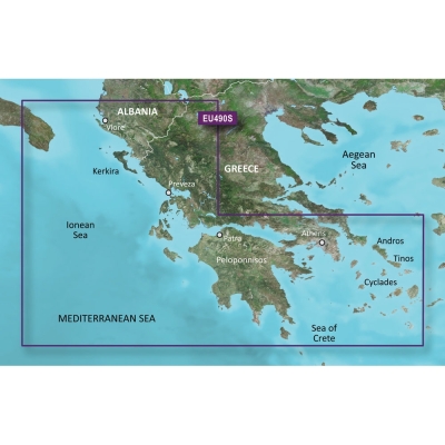 Garmin BlueChart&reg; g3 Vision&reg; HD - VEU490S - Greece West Coast &amp; Athens - microSD&trade;/SD&trade; 010-C0834-00