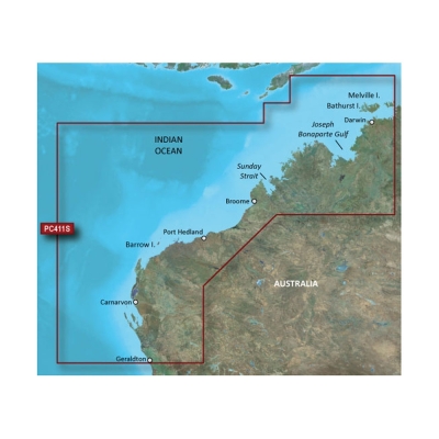 Garmin BlueChart&reg; g3 Vision&reg; HD - VPC411S - Geraldton - Darwin - microSD&trade;/SD&trade; 010-C0869-00