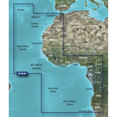 Garmin BlueChart&reg; g3 Vision&reg; HD - VAF003R - Western Africa - microSD&trade;/SD&trade; 010-C0749-00