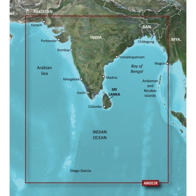 Garmin BlueChart&reg; g3 Vision&reg; HD - VAW003R - Indian Subcontinent - microSD&trade;/SD&trade; 010-C0755-00