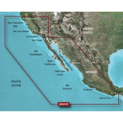 Garmin BlueChart&reg; g3 HD - HXUS021R - California - Mexico - microSD&trade;/SD&trade; 010-C0722-20