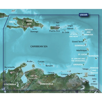 Garmin BlueChart&reg; g3 HD - HXUS030R - Southeast Caribbean - microSD&trade;/SD&trade; 010-C0731-20