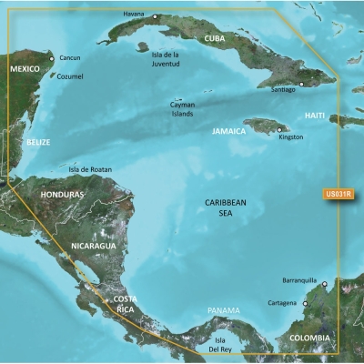 Garmin BlueChart&reg; g3 HD - HXUS031R - Southwest Caribbean - microSD&trade;/SD&trade; 010-C0732-20