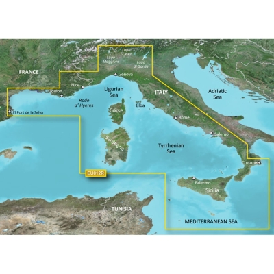 Garmin BlueChart&reg; g3 HD - HXEU012R - Italy West Coast - microSD&trade;/SD&trade; 010-C0770-20