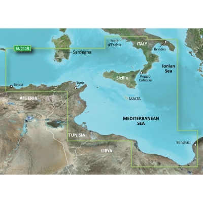 Garmin BlueChart&reg; g3 HD - HXEU013R - Italy Southwest &amp; Tunisia - microSD&trade;/SD&trade; 010-C0771-20