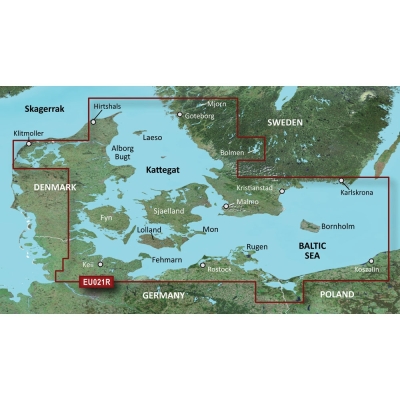 Garmin BlueChart&reg; g3 HD - HXEU021R - Denmark East &amp; Sweden Southeast - microSD&trade;/SD&trade; 010-C0777-20
