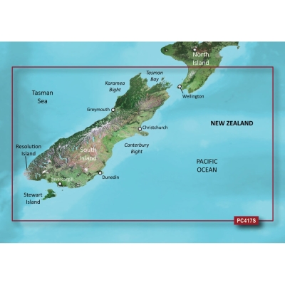 Garmin BlueChart&reg; g3 HD - HXPC417S - New Zealand South - microSD&trade;/SD&trade; 010-C0875-20