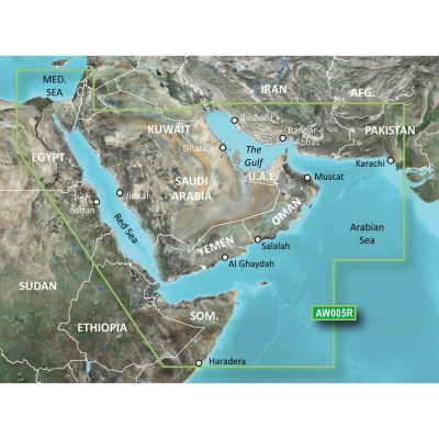 Garmin BlueChart&reg; g3 HD - HXAW005R - The Gulf &amp; Red Sea - microSD&trade;/SD&trade; 010-C0924-20