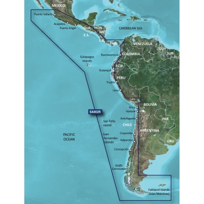 Garmin BlueChart&reg; g3 Vision&reg; HD - VSA002R - South America West Coast - microSD&trade;/SD&trade; 010-C1063-00