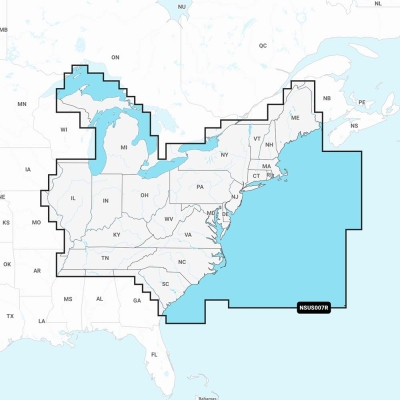 Garmin Navionics+&trade; NSUS007R U.S. East 010-C1291-20