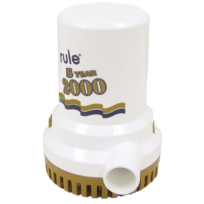 Rule 2000 G.P.H. \"Gold Series\" Bilge Pump 09