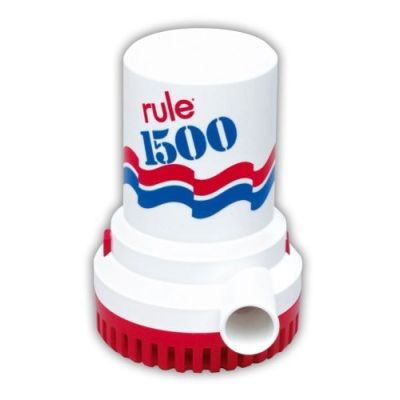 RULE 1500 GPH Electric Bilge Pump, 24V | Non-Automatic Submersible