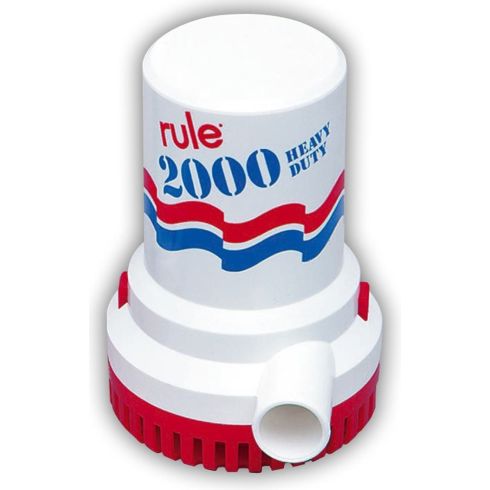 Non-Automatic Submersible Electric 2000 gph / 32V Bilge Pump | Rule