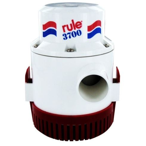 Non-Automatic Submersible Electric 3700 gpm (UL listed with 6' wire leads) 12V Bilge Pump | Rule