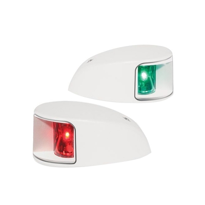 Hella Marine NaviLED Deck Mount Port & Starboard Pair - 2nm - Clear Lens/White Housing 980620911