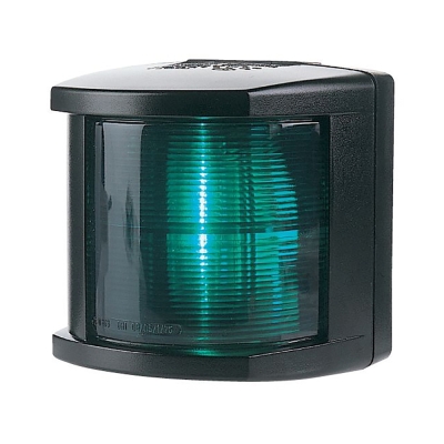 Hella Marine Starboard Navigation Light - Incandescent - 2nm - Black Housing - 12V 002984345