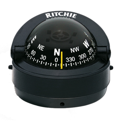 Ritchie S-53 Explorer Compass - Surface Mount - Black S-53