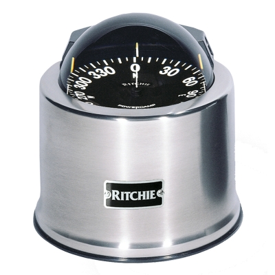 Ritchie SP-5-C GlobeMaster Compass - Pedestal Mount - Stainless Steel - 12V - 5 Degree Card SP-5-C