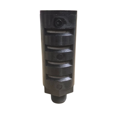 Brownie's 3/8 inch Plastic Compressor Silencer - 50 Mesh