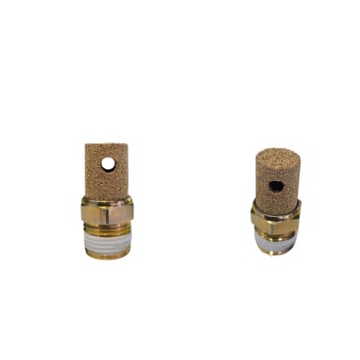 Brownie's Hand Carry Compressor Muffler - 3/8 inch MNPT Brass