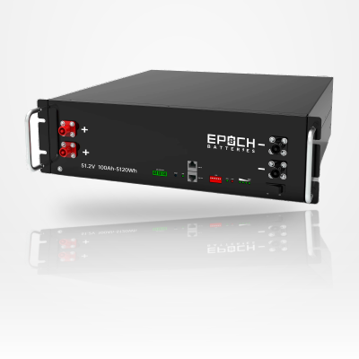 Epoch 48V 100Ah Server Rack Lithium Battery – Self-Heating 3U LiFePO4 with CAN/RS485 (5.12kWh)