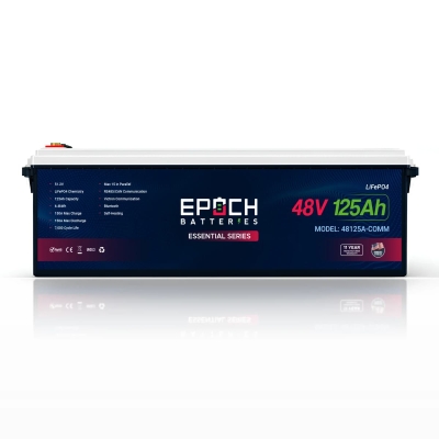 Epoch 48V 125Ah Essential Series LiFePO4 Battery (6.4kWh)