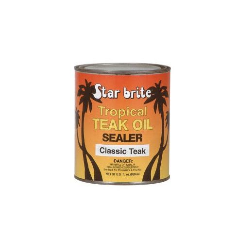 Aceite Starbrite Teak Oil - Sellador de Aceite de Teca Tropical - Teca Clásica/32 oz