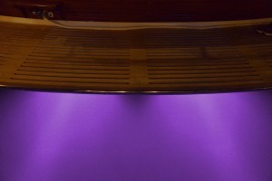 Marine underwater lights in purple