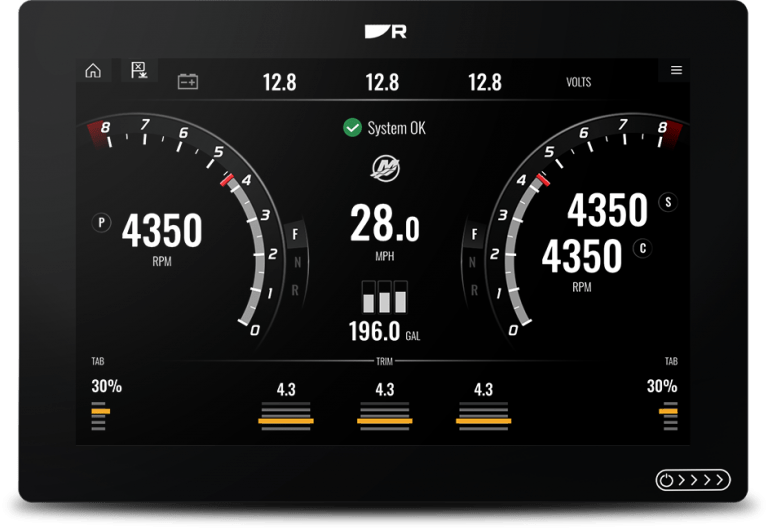 Mercury Vessel View on Raymarine, Lowrance & Simrad MFDs
