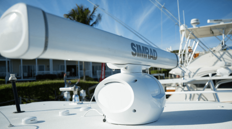 Simrad Halo Solid State Radar on a boat