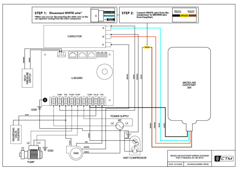 Micro Air Easy Start 364 - Marine Air Conditioning Wiring Diagrams