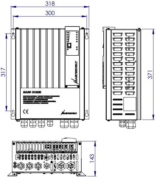 Studer Kombiniertes Ladegerät / Wechselrichter 12V/230V 3000W 160A IC511 -  Comptoir Nautique