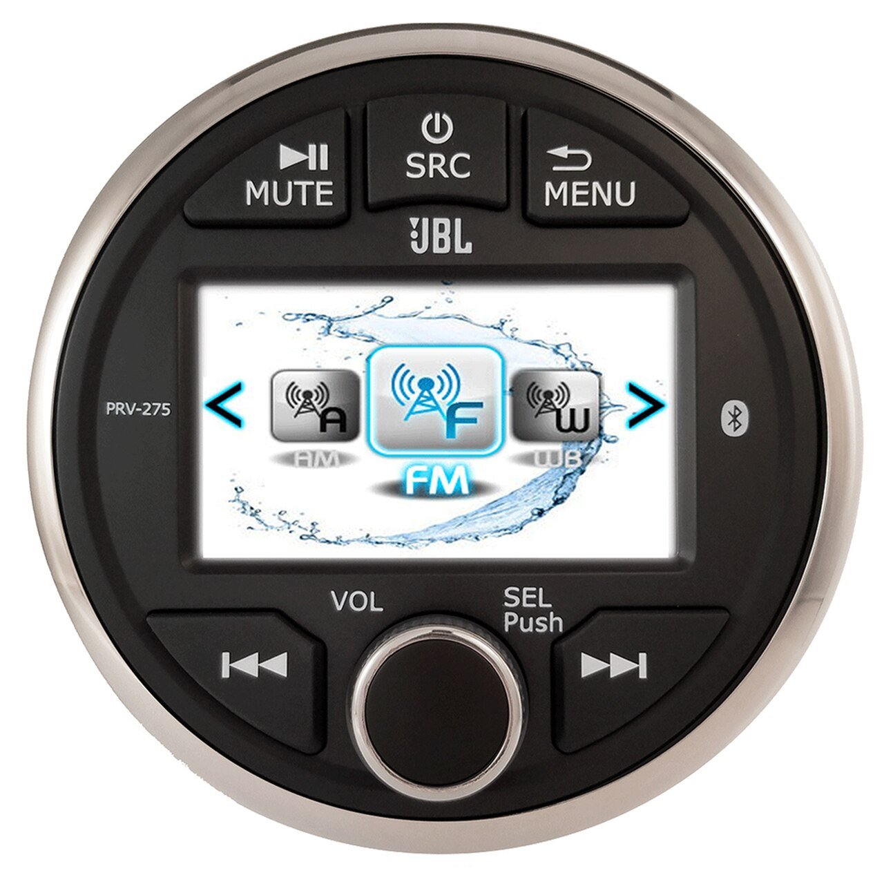 Bluetooth Marine AUX USB For iPod Receiver,8"300W Black Boat Wake Board Speakers 